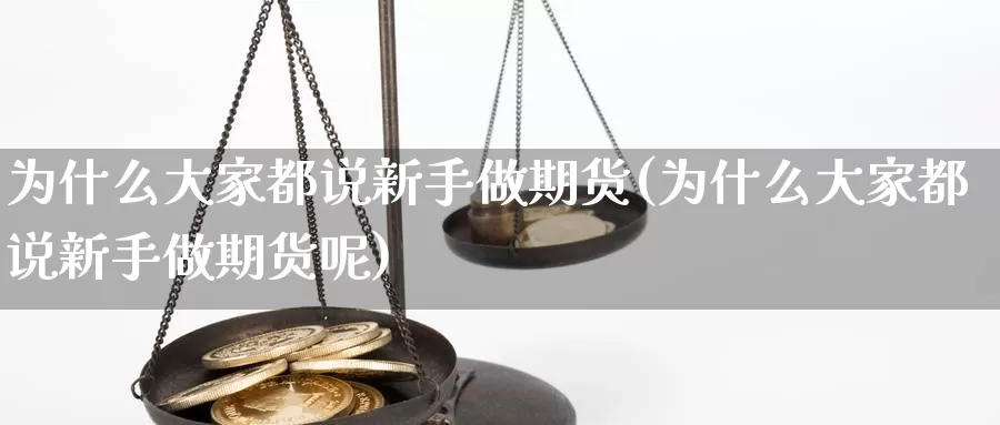 为什么大家都说新手做期货(为什么大家都说新手做期货呢)_https://www.sdzyz.com__第1张